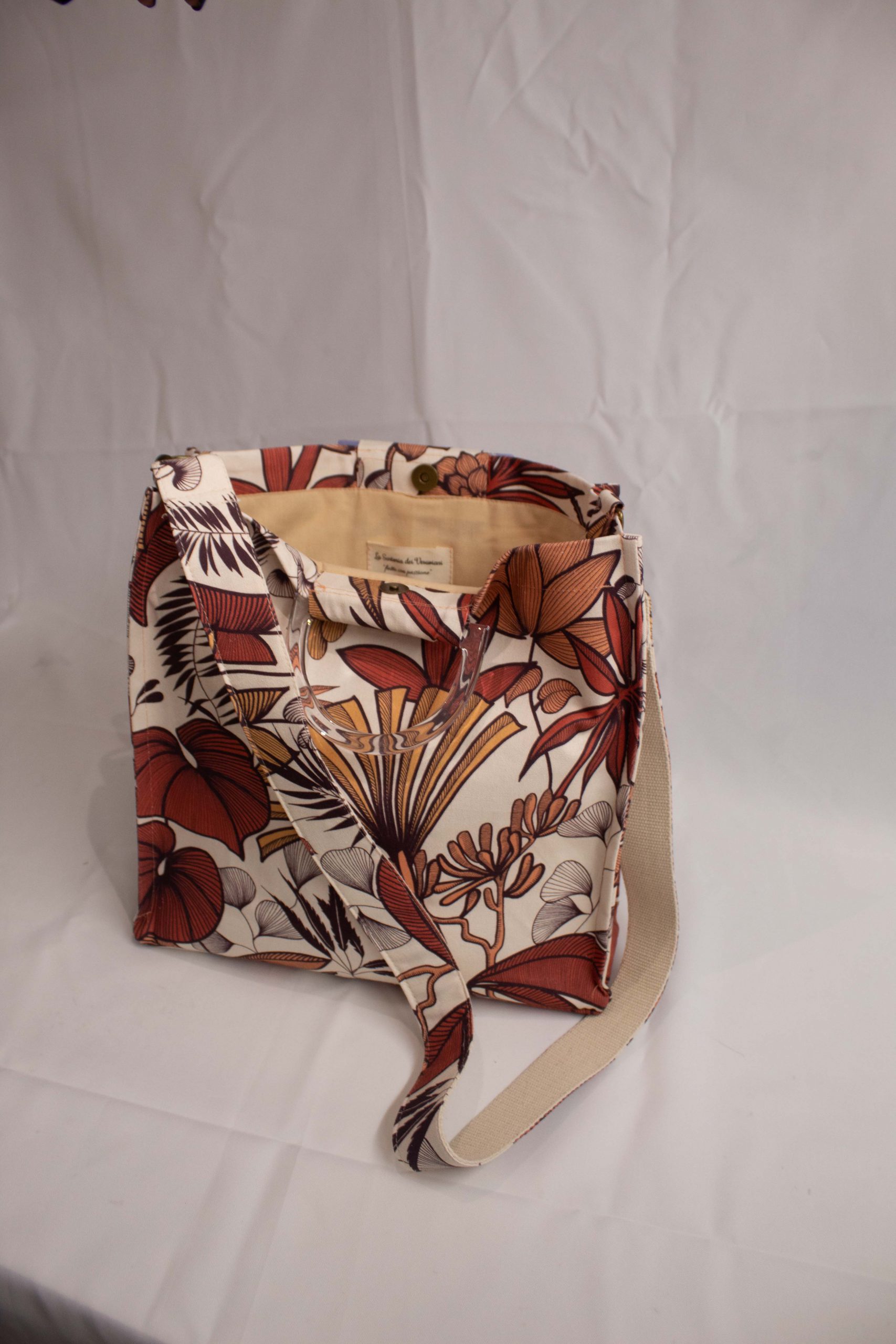 Borsa In Feltro Con Ape Bee Happy - Shopper Portaoggetti 40x26 Cm - Grigia E Gialla