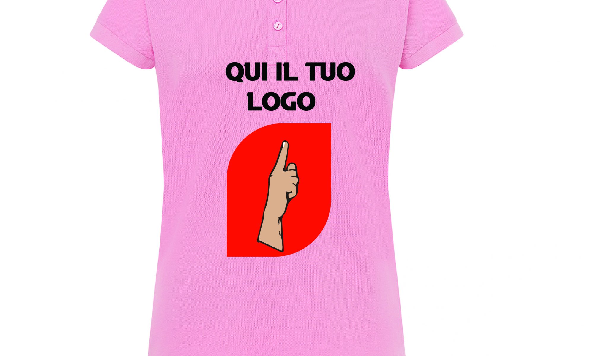 polo donna rosa