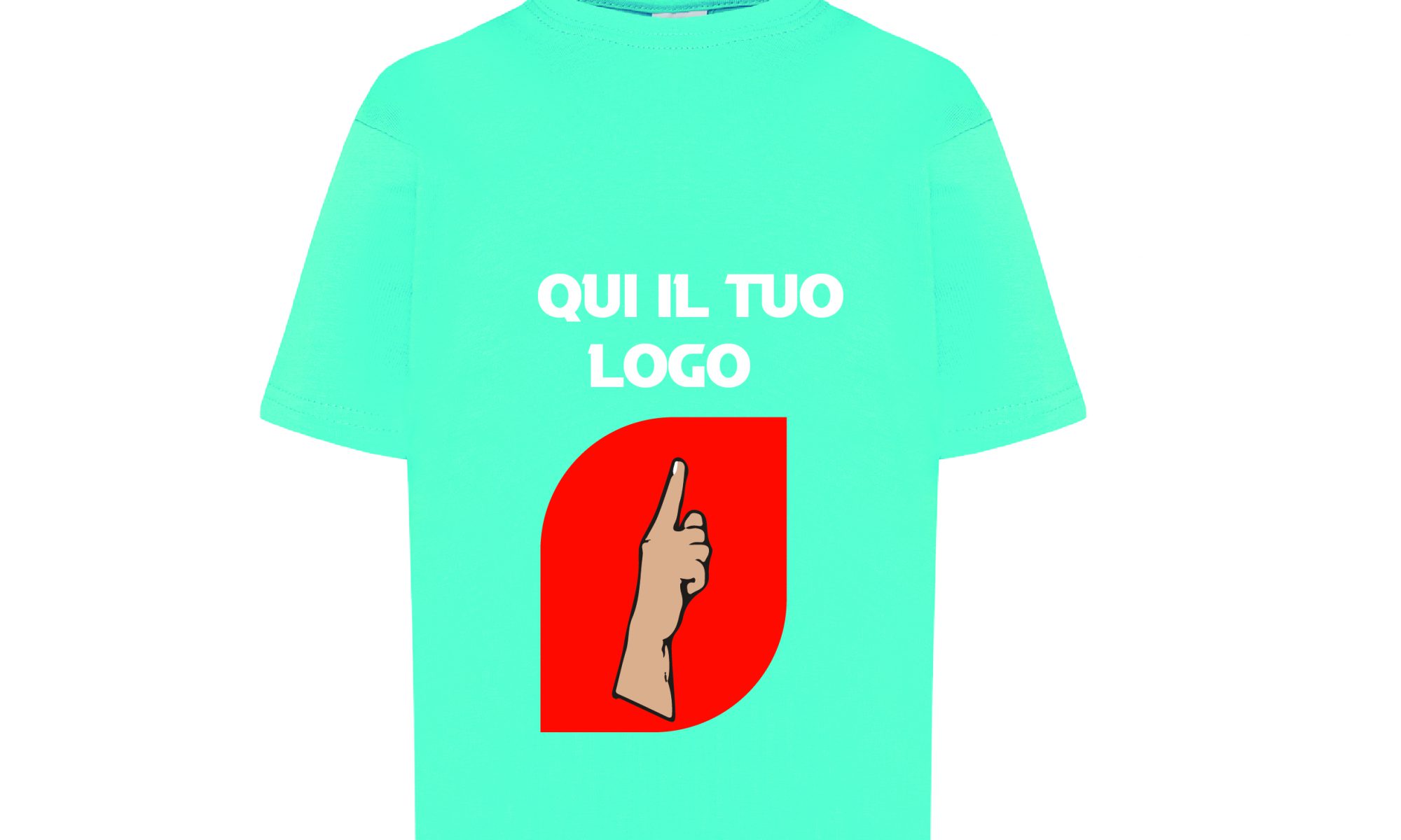 tshirt bambino turchese