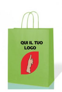 shopper carta con logo