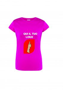 tshirt donna fucsia