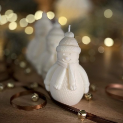 Snowman Candle